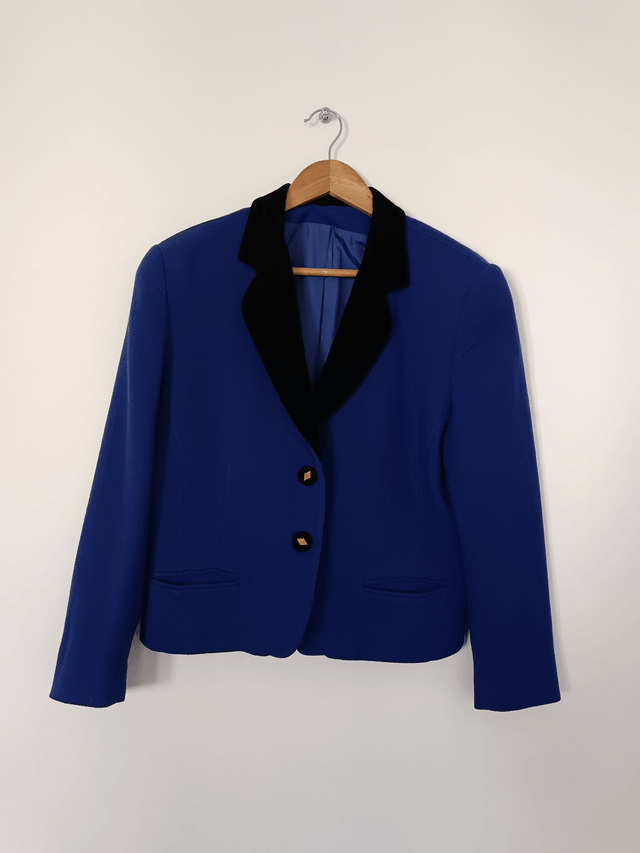 Veste courte en laine 80's