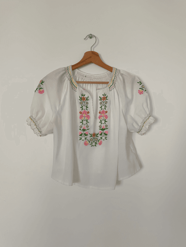 Blouse Brodée 70&#039;s