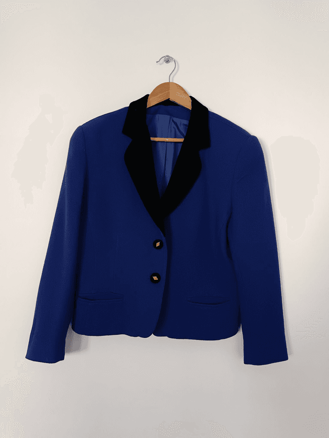 Veste courte en laine 80&#039;s
